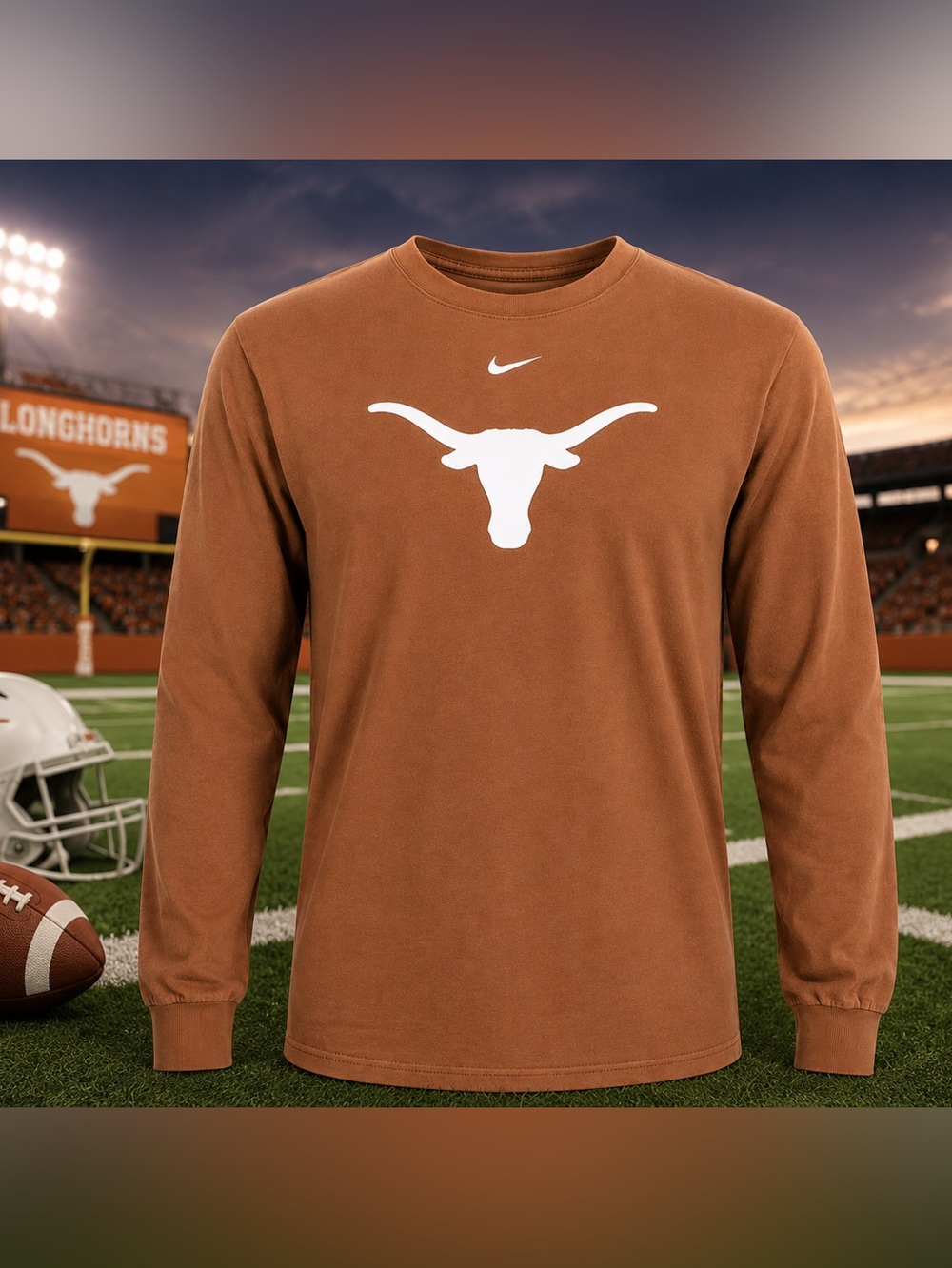 Nike Team Texas Longhorns Men’s Large Long Sleeve Shirt